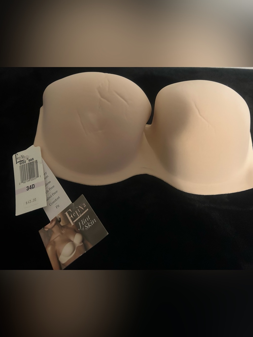 Felina Strapless Bandeau Bra in Nude